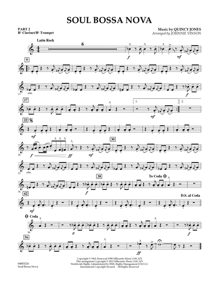 Soul Bossa Nova (arr. Johnnie Vinson) - Pt.2 - Bb Clarinet/Bb Trumpet