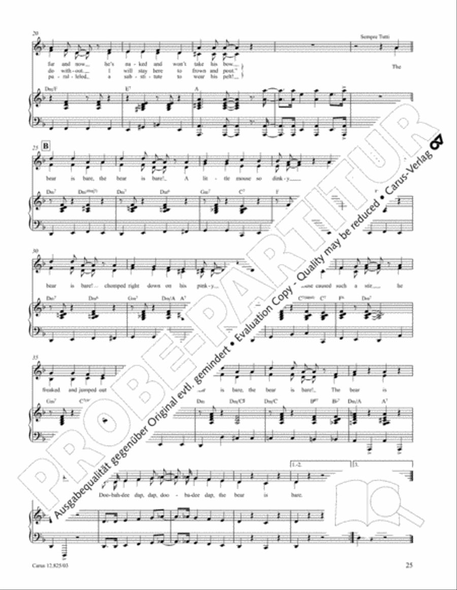 Circus Allegro Circus Allegro Choir scores gallery preview page 26