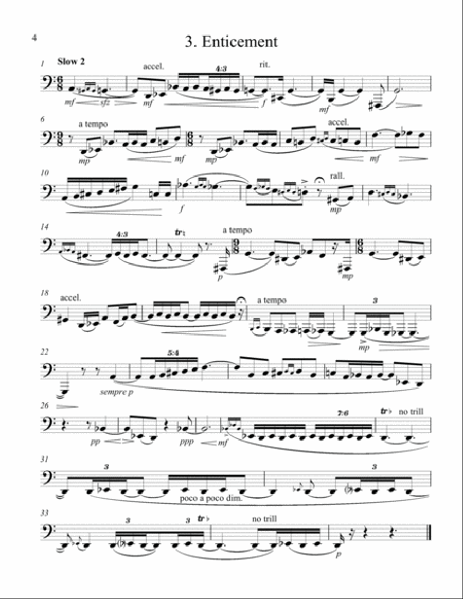 Eleven Etudes of Expression Tuba scores gallery preview page 4
