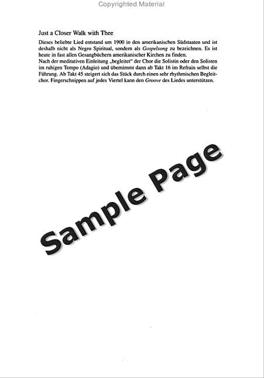 Spirituals And Gospels,4 Ch.sc 4-Part scores gallery preview page 6