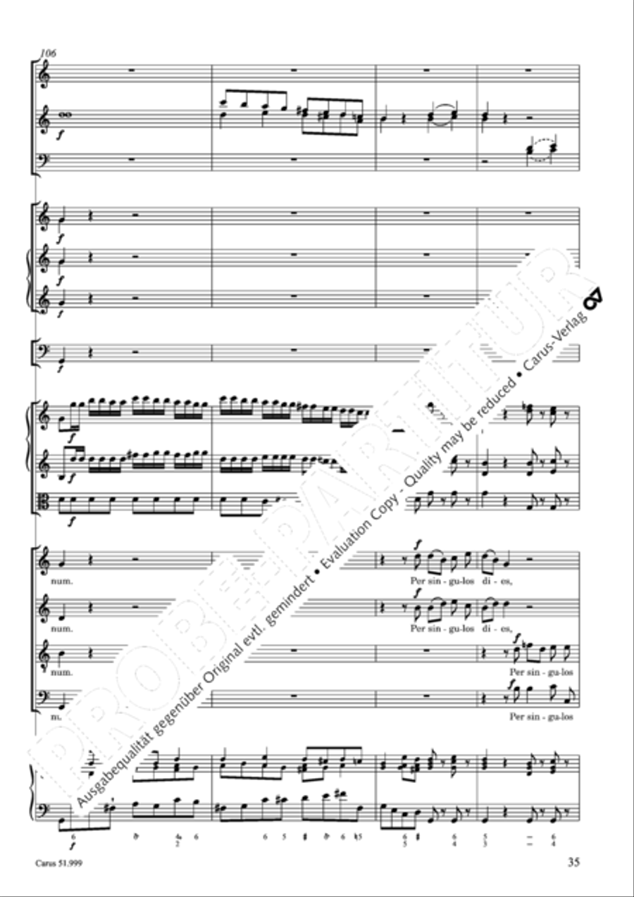 Te Deum Te Deum 4-Part scores gallery preview page 36
