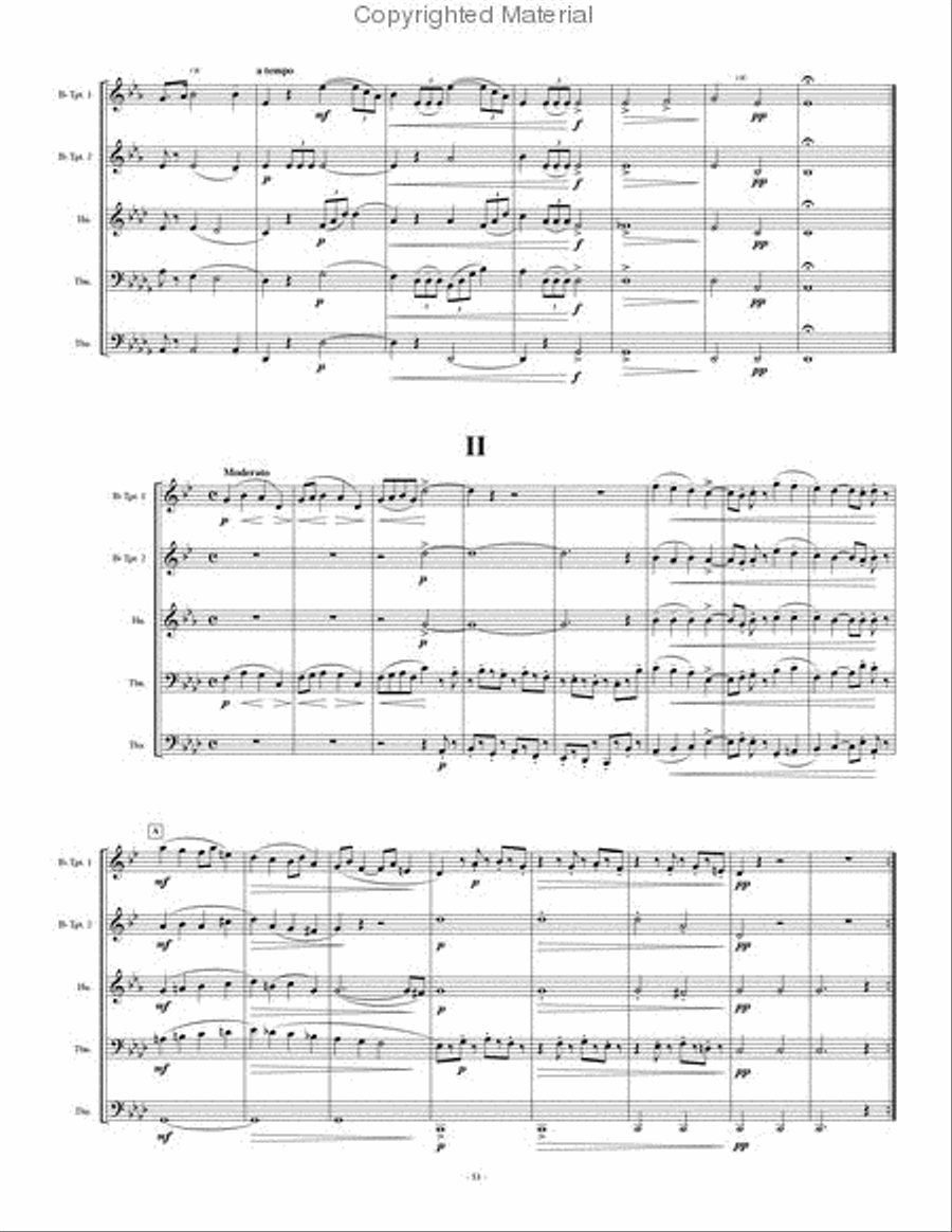 Quintet No. 3 Brass Quintet scores gallery preview page 3