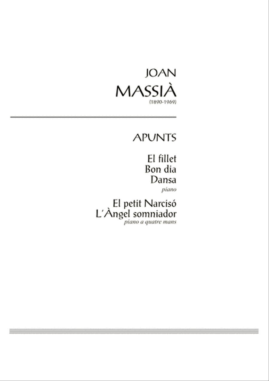 Apunts (volum 1) 2 Pianos, 4-Hands scores gallery preview page 3