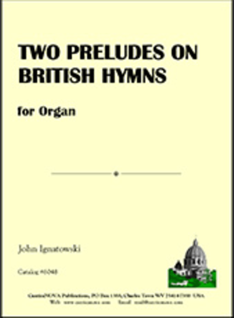 Two Preludes on British Hymns Organ scores gallery preview page 1