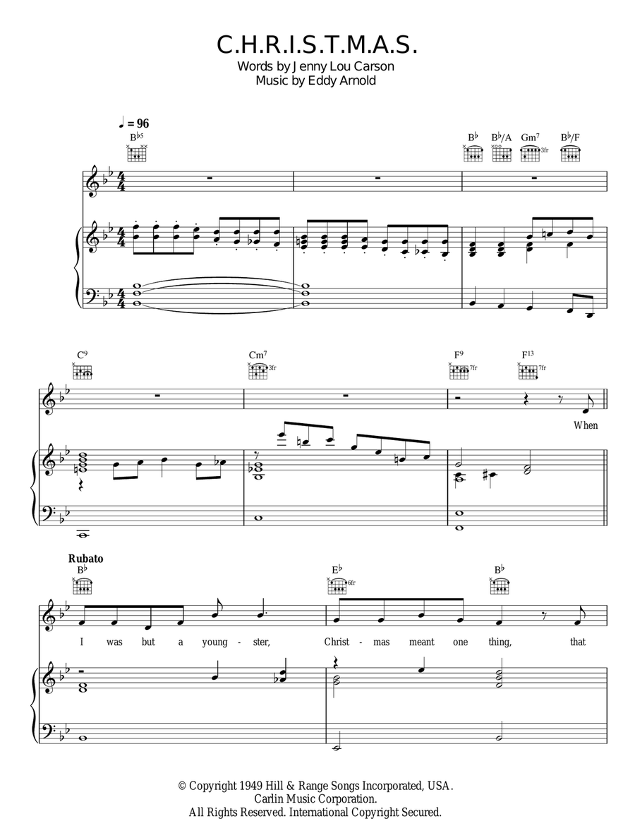 C-H-R-I-S-T-M-A-S Acoustic Guitar scores gallery preview page 1