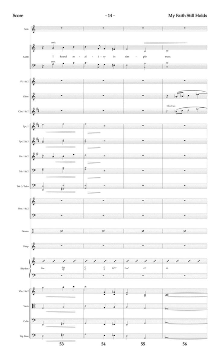 My Faith Still Holds - Orchestral Score and Parts
