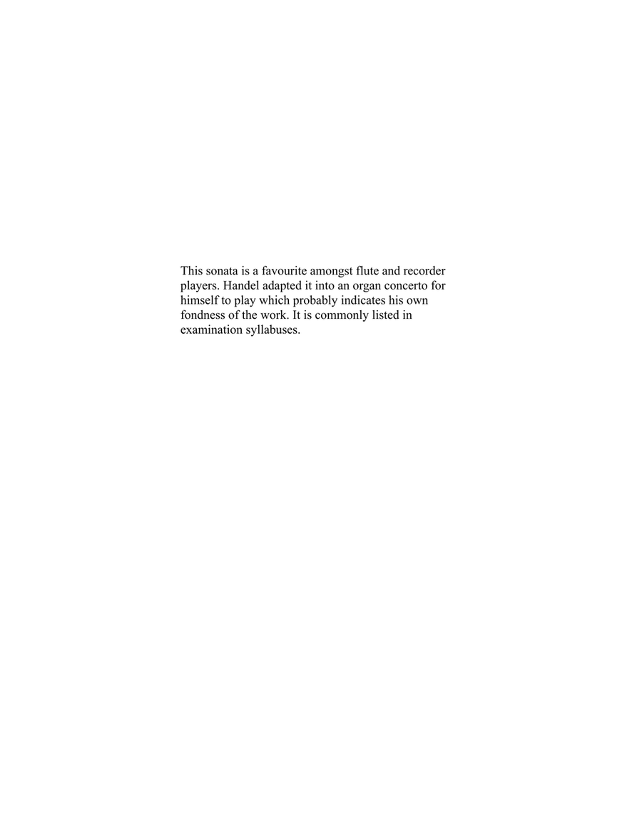 Sonata in F Major for Flute/ recorder and continuo/ piano, opus 1 no 11/HWV 369 Woodwind Duet scores gallery preview page 2