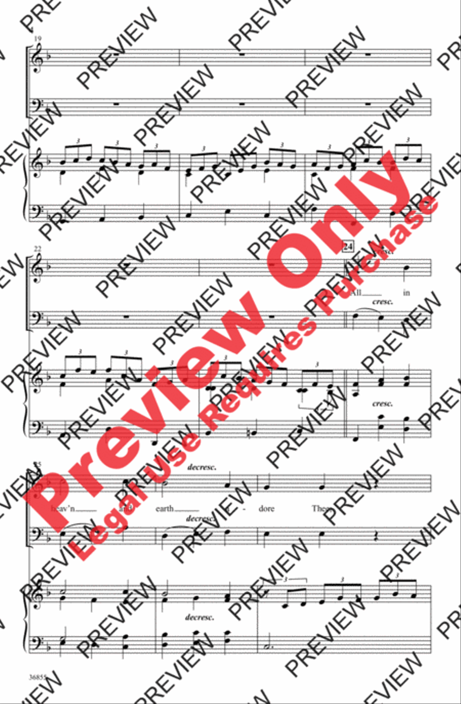 Surround Him with Praise Surround Him with Praise 2-Part scores gallery preview page 4