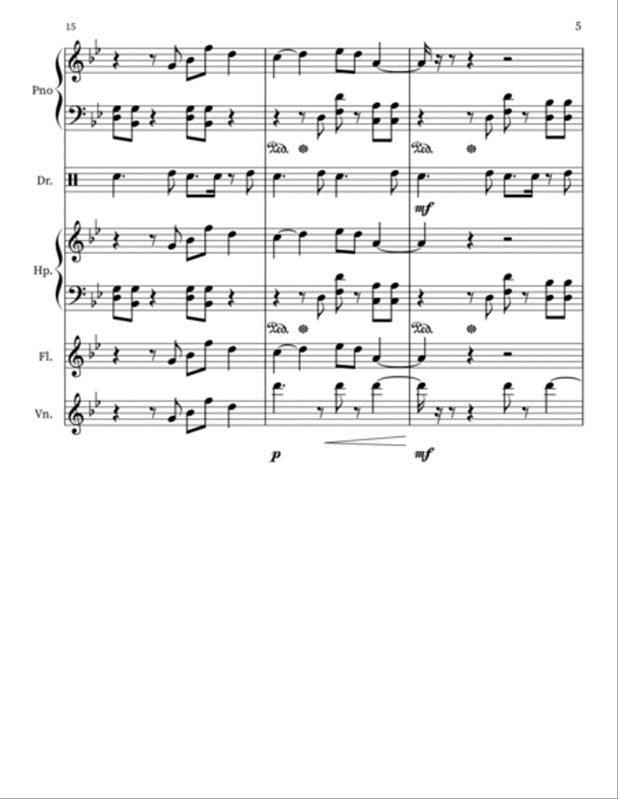 Regarding You Small Ensemble scores gallery preview page 5