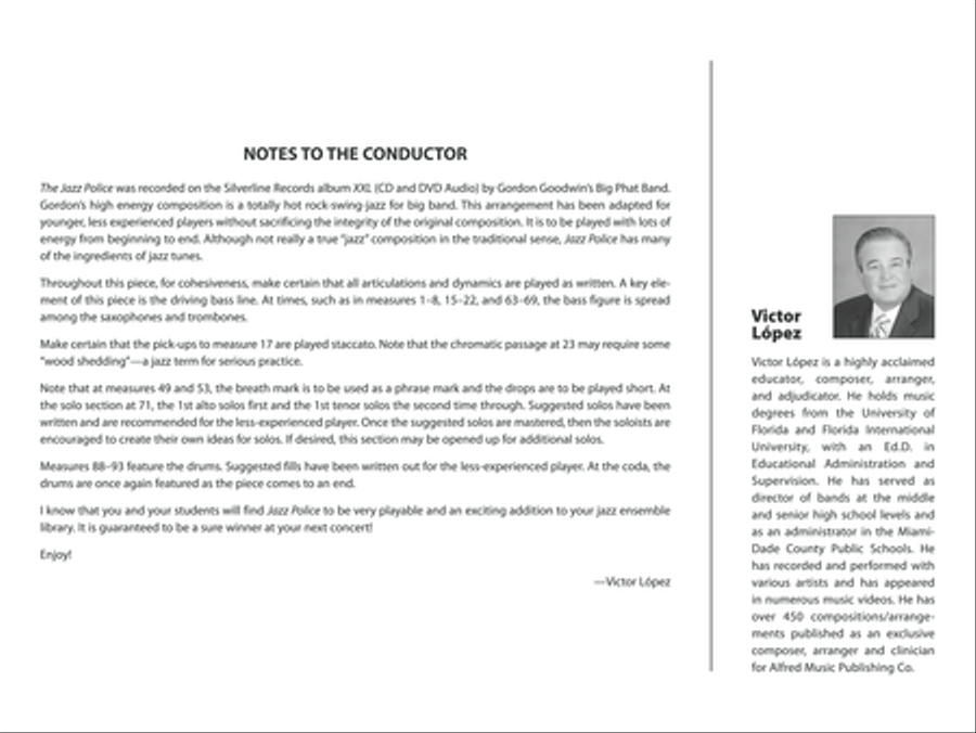 The Jazz Police The Jazz Police Jazz Ensemble scores gallery preview page 22