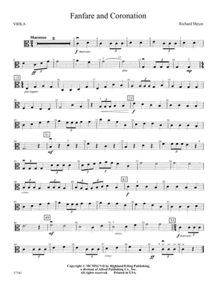 Fanfare and Coronation: Viola