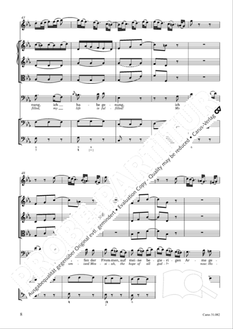 I have enough (Ich habe genung) Mezzo-Soprano Voice scores gallery preview page 9