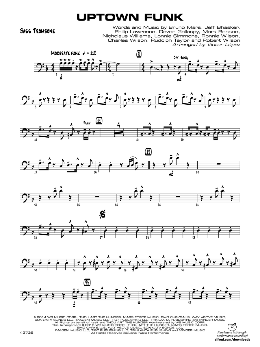 Uptown Funk: Bass Trombone