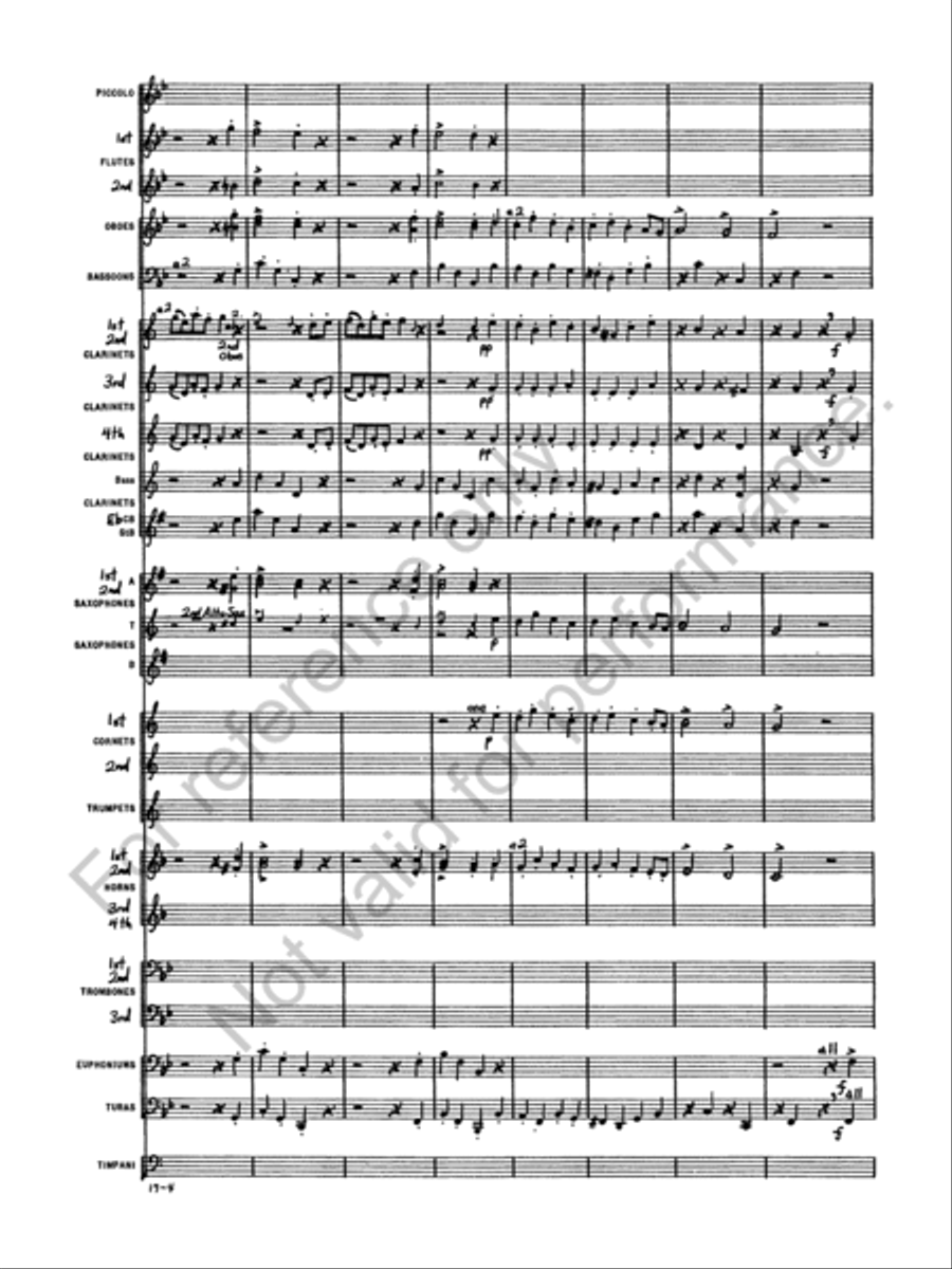 Marche Militaire Francaise Concert Band scores gallery preview page 6