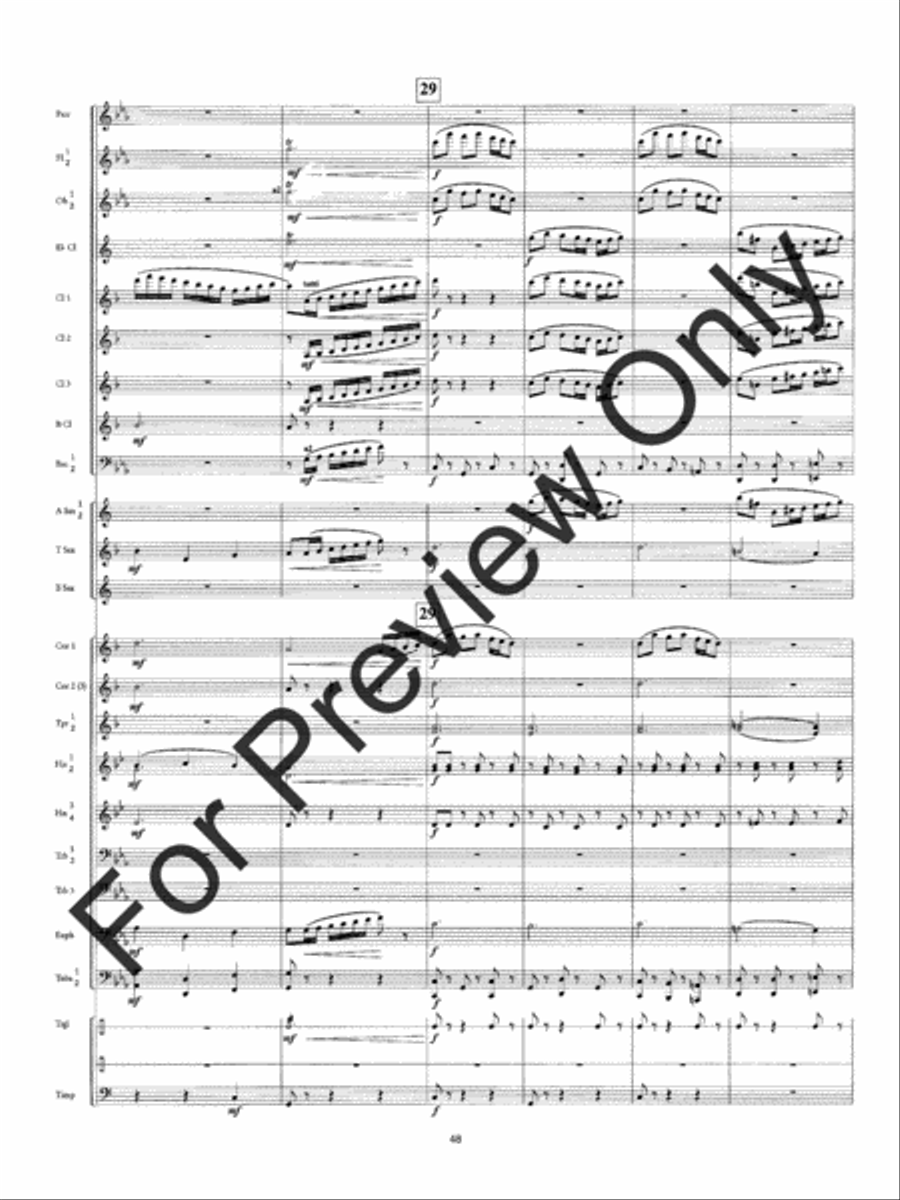 Symphony #3 Slavyanskaya Concert Band scores gallery preview page 51