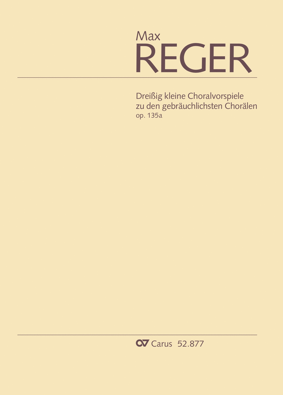 Thirty Short Preludes on the most common chorales