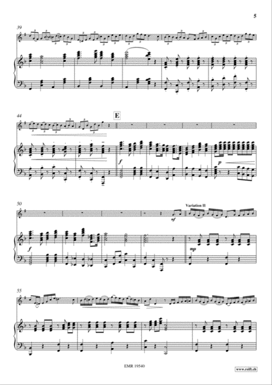 My Old Kentucky Home Baritone Horn scores gallery preview page 5