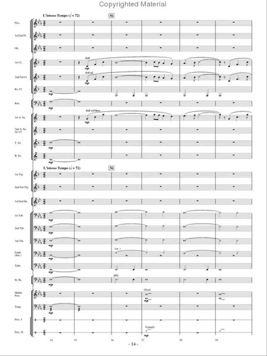 Where Eagles Soar Concert Band scores gallery preview page 13