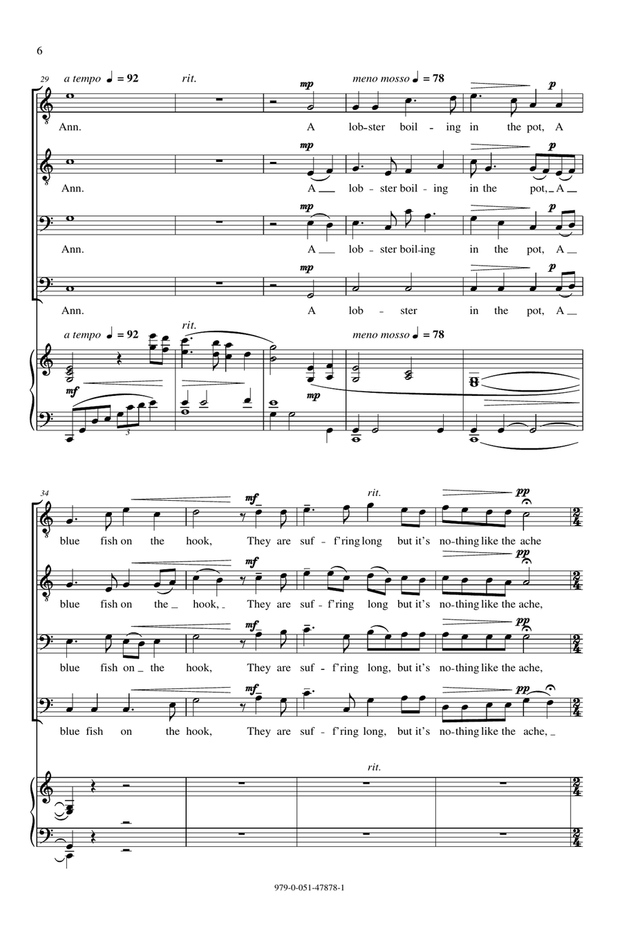 Mary Ann Mary Ann TTBB scores gallery preview page 4