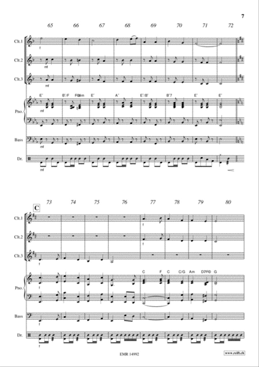 Scotland The Brave Clarinet scores gallery preview page 7