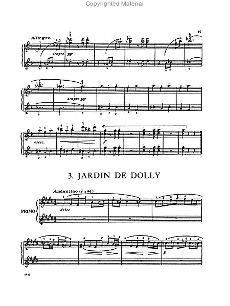 Dolly, Opus 56. Six Original Pieces
