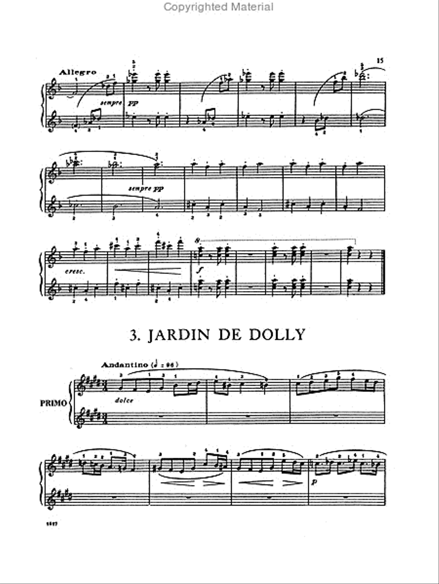 Dolly, Opus 56. Six Original Pieces 1 Piano, 4-Hands scores gallery preview page 4