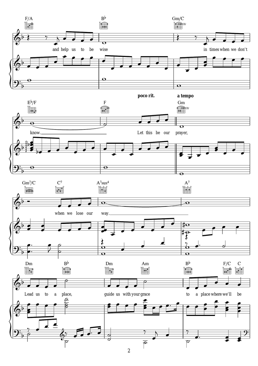 The Prayer Acoustic Guitar scores gallery preview page 2