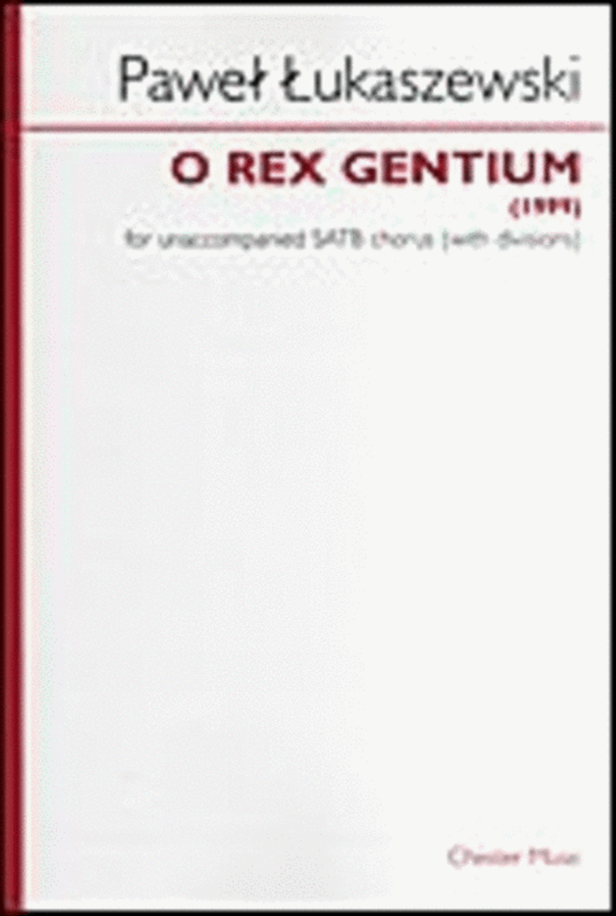 O Rex Gentium 4-Part scores gallery preview page 1