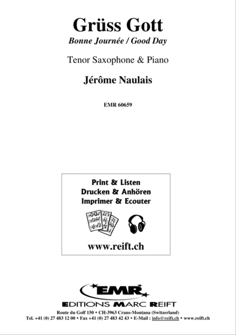 Gruss Gott Tenor Saxophone scores gallery preview page 2