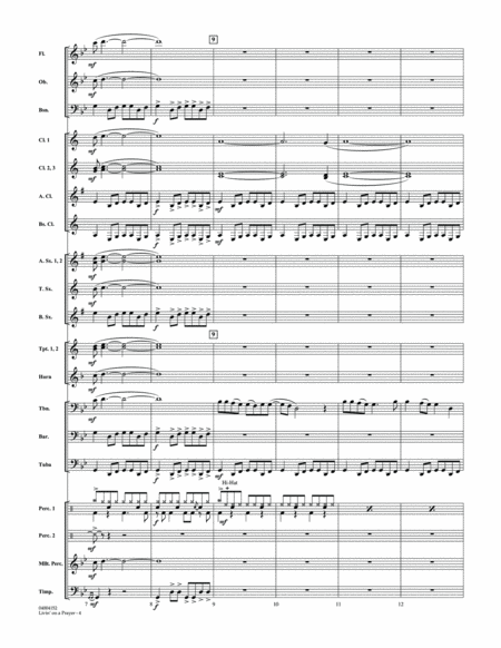 Livin' On A Prayer - Conductor Score (Full Score)