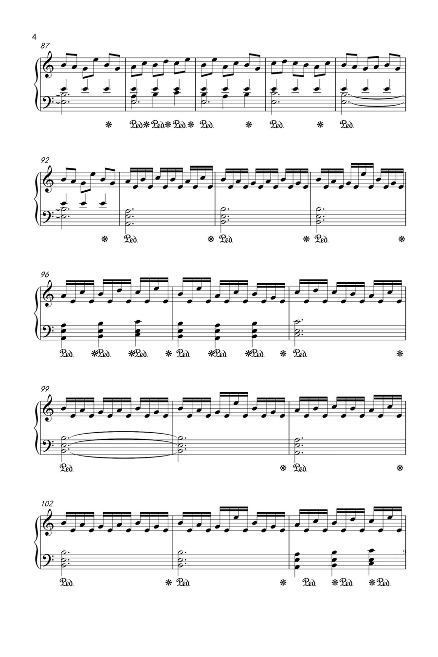 Interstellar Interstellar Piano Solo scores gallery preview page 4
