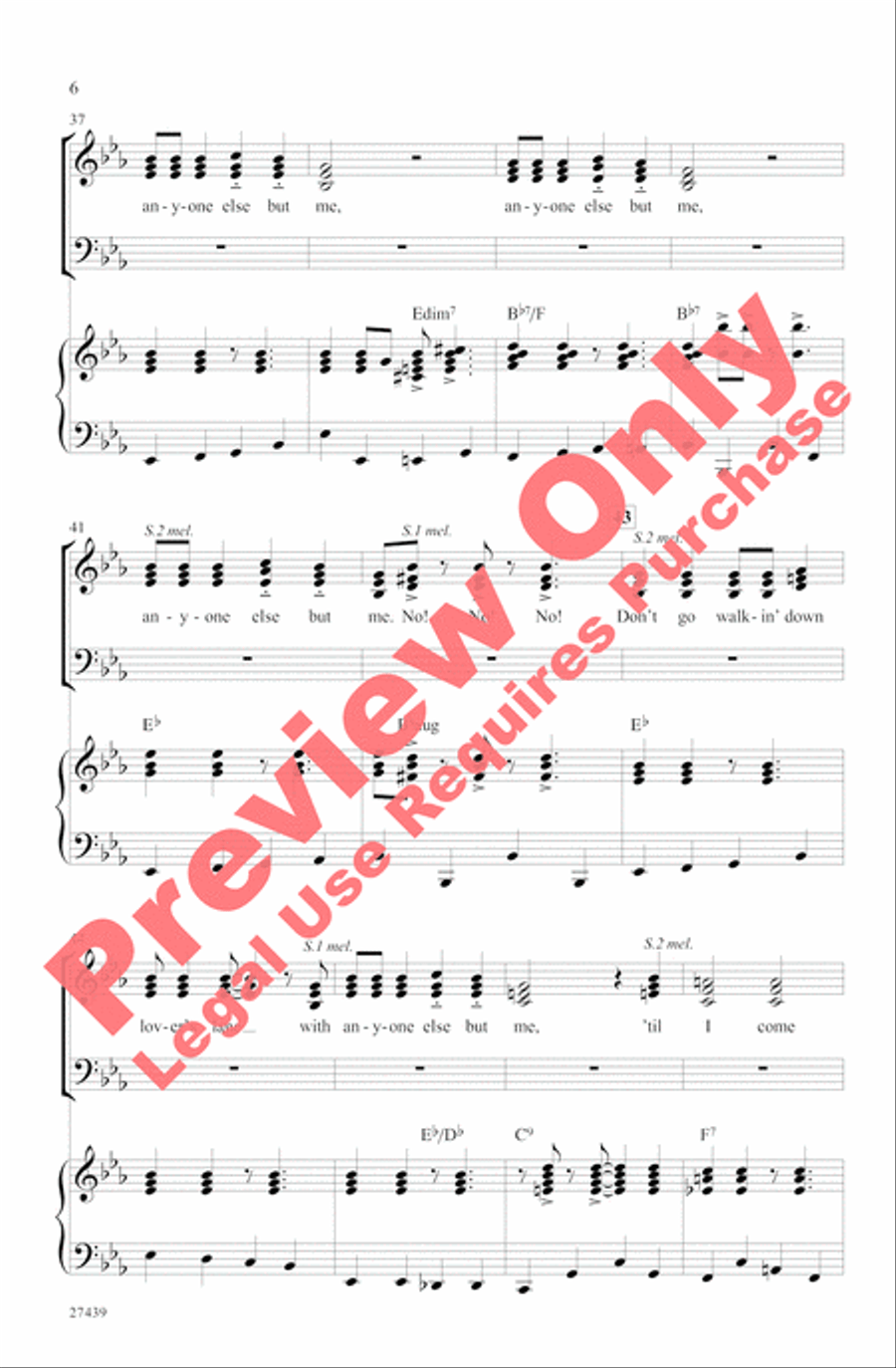 Don't Sit Under the Apple Tree 4-Part scores gallery preview page 6