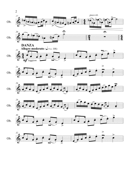 "En las Alturas del Misti", Op. 15b (Solo for Oboe) - Segunda versión