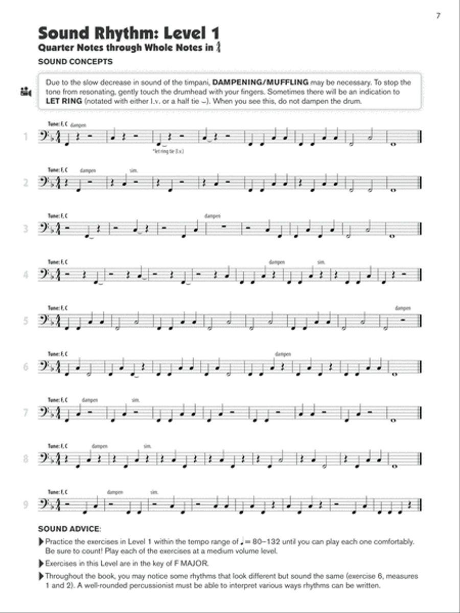 Sound Percussion (Timpani) Percussion Ensemble scores gallery preview page 2