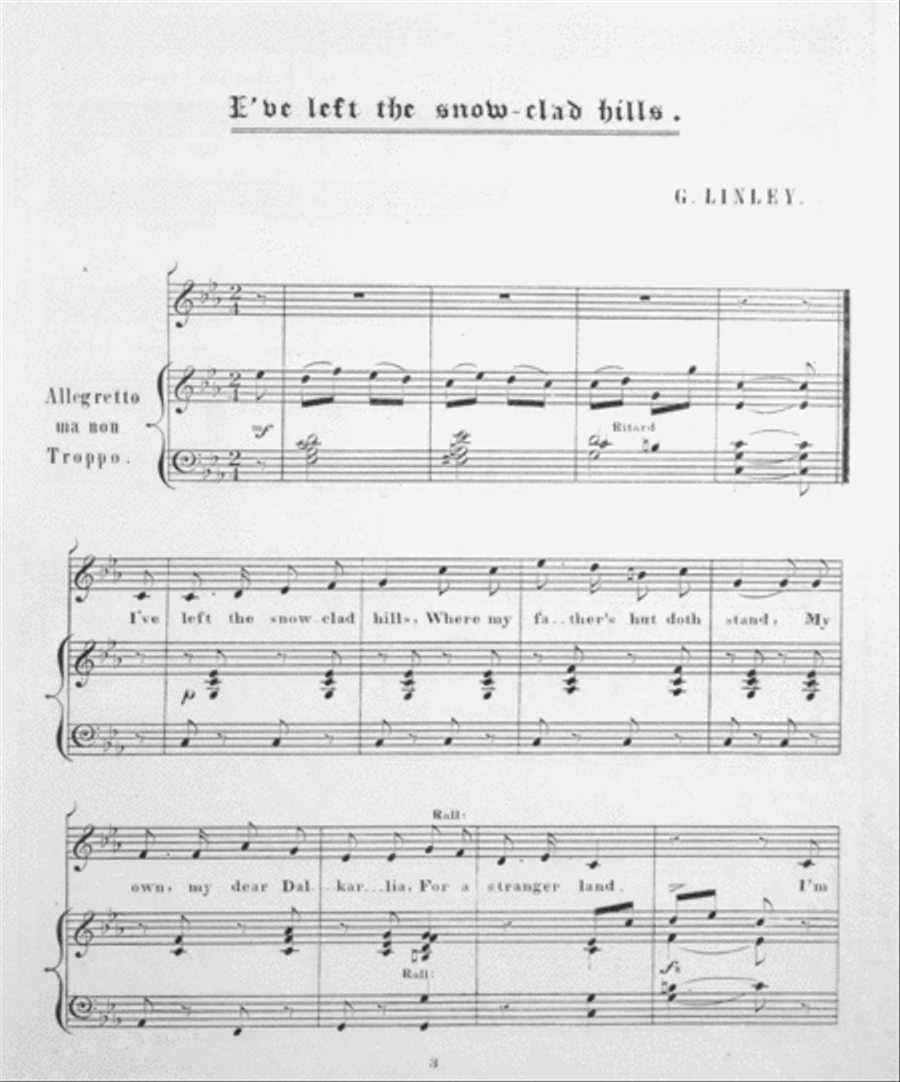 I've Left the Snow-Clad Hills Voice scores gallery preview page 2