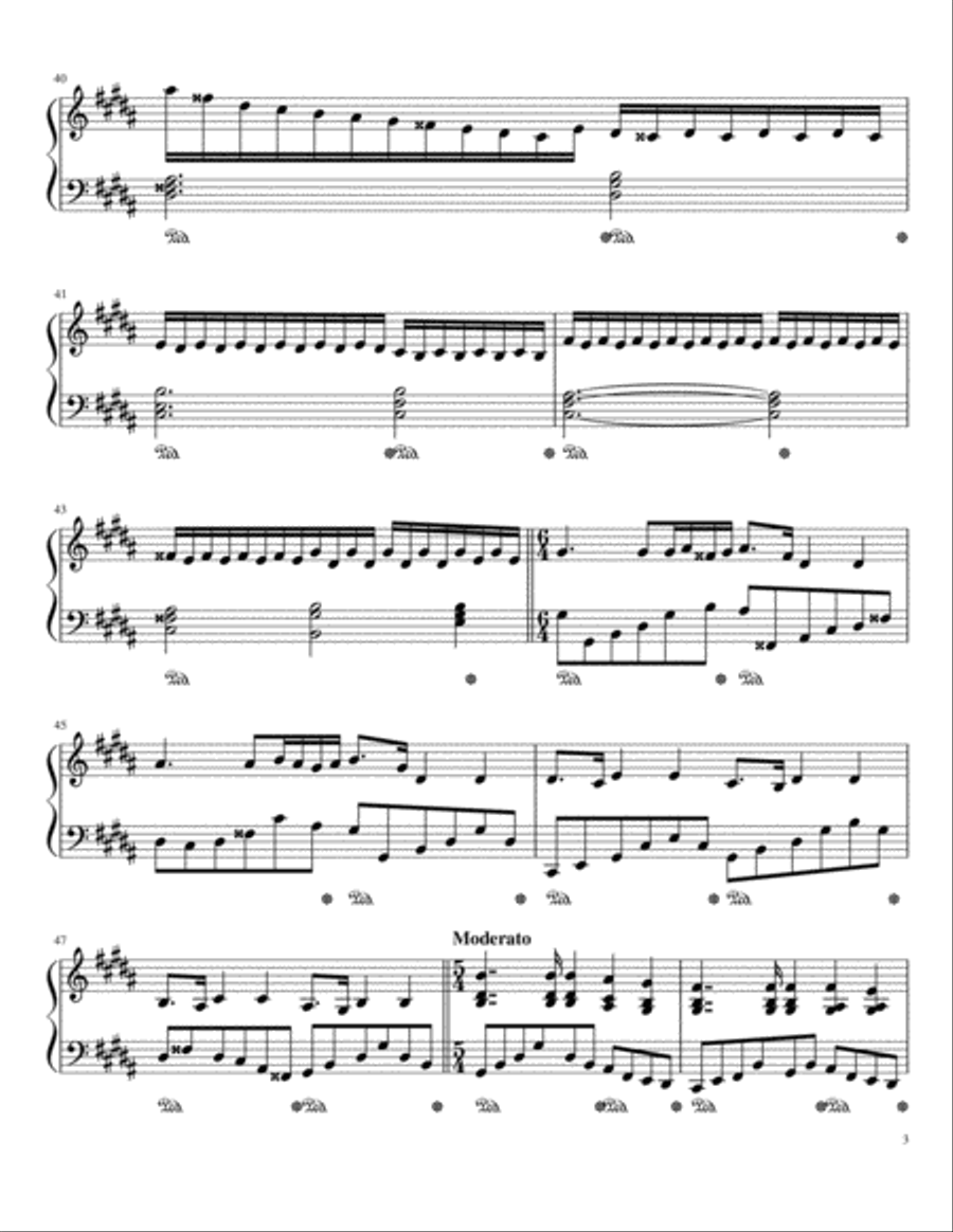 Ballade in B Major Ballade in B Major Piano Solo scores gallery preview page 3