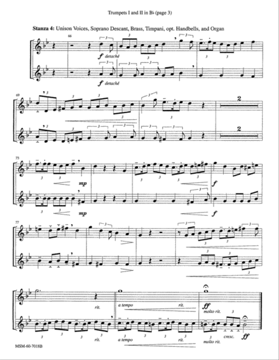 The God of Abraham Praise Choir scores gallery preview page 4