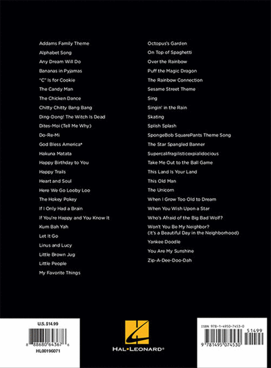 First 50 Kids' Songs You Should Play on the Piano Easy Piano scores gallery preview page 6
