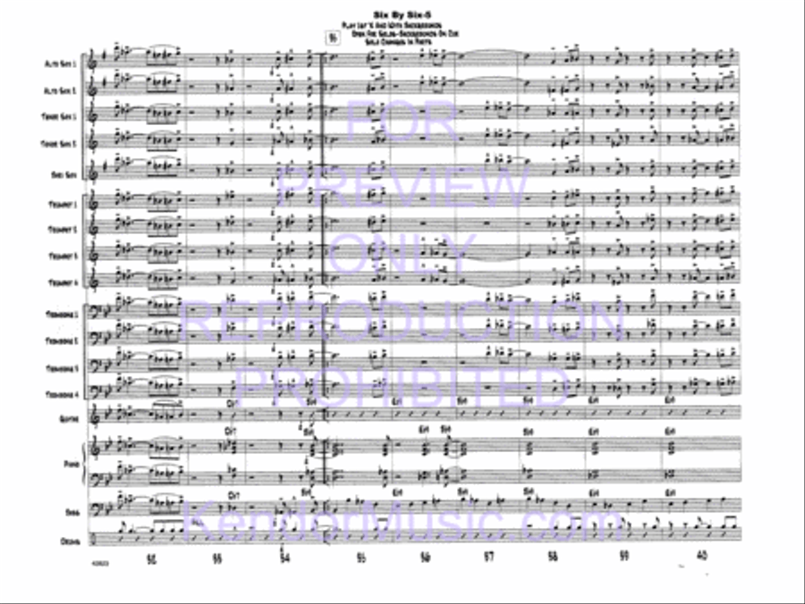Six By Six Jazz Ensemble scores gallery preview page 7