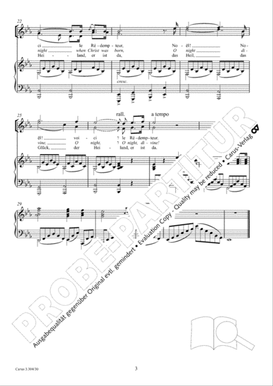 Cantique de Noel SA scores gallery preview page 4
