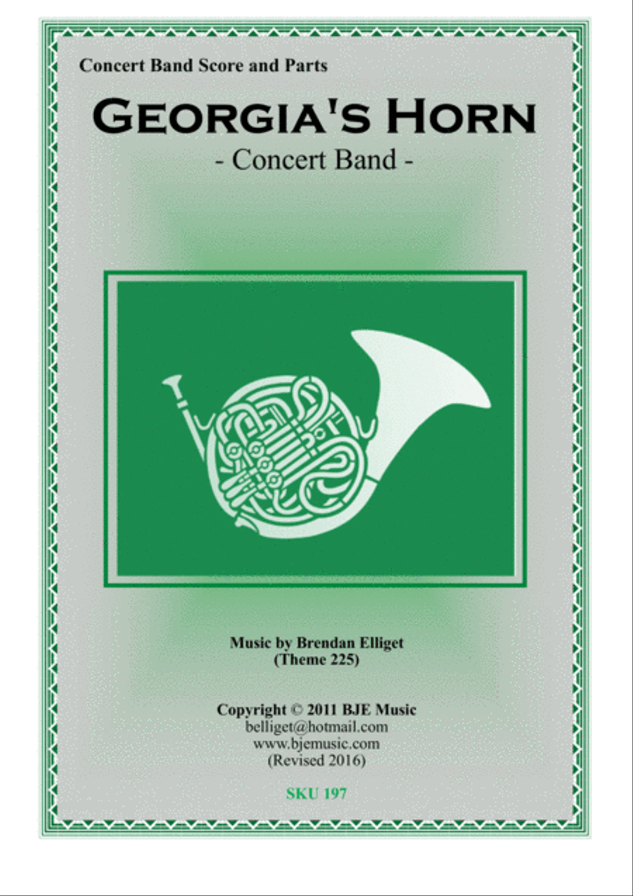 Georgia's Horn - Concert Band Concert Band scores gallery preview page 1