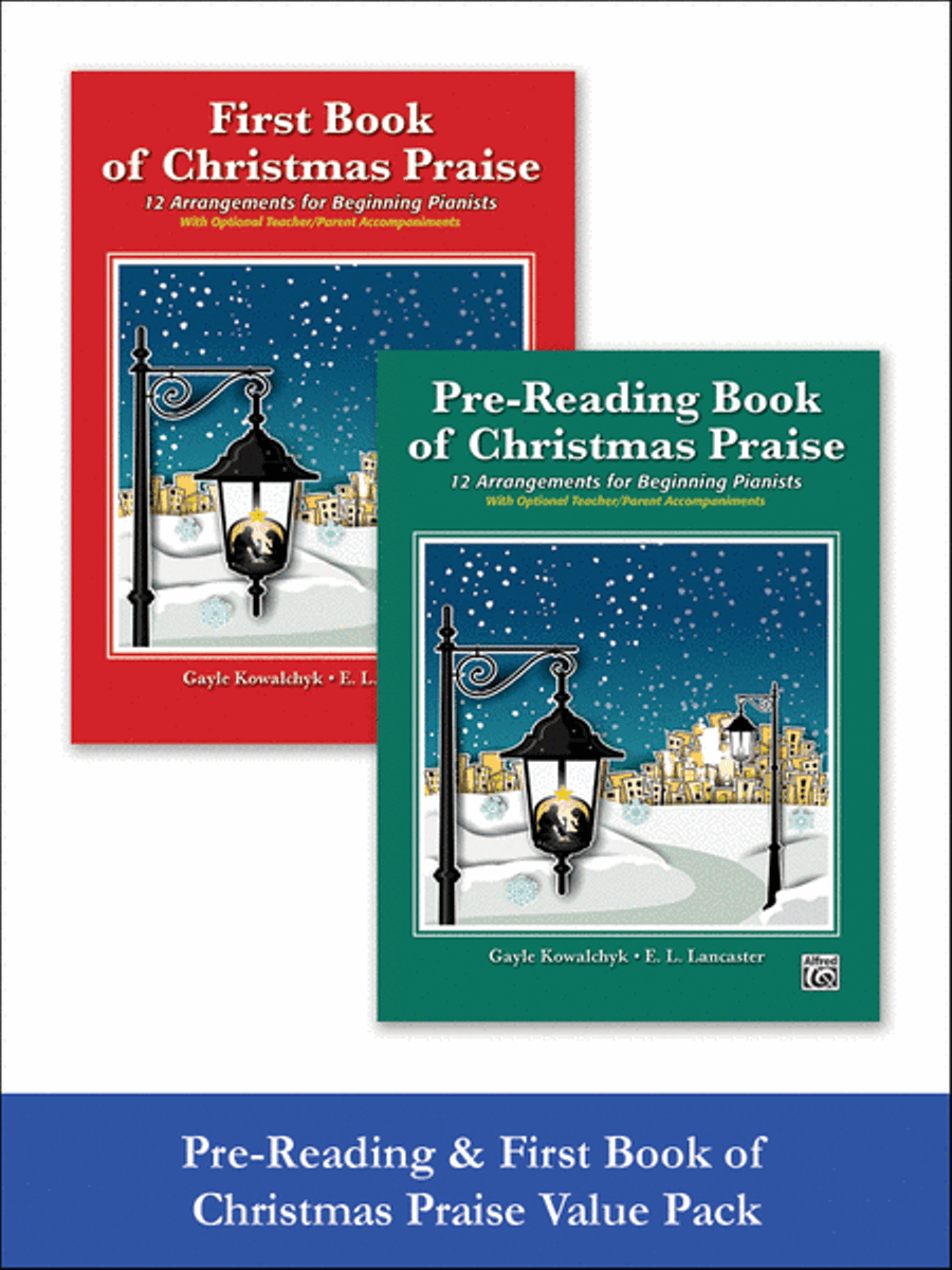 Pre-Reading & First Book of Christmas Praise (Value Pack) Easy Piano scores gallery preview page 1