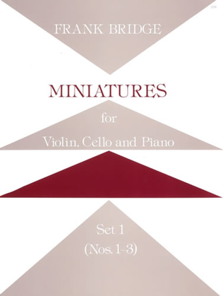 Book cover for Miniatures for Violin, Cello and Piano. Set 1