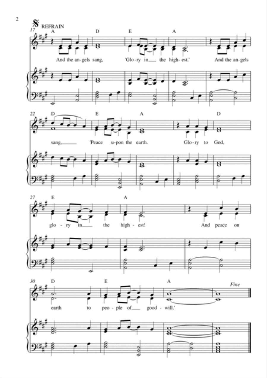 And the Angels Sang Voice scores gallery preview page 2
