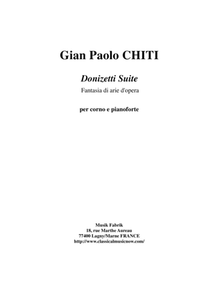 Gian Paolo Chiti : Donizetti Suite for horn and piano