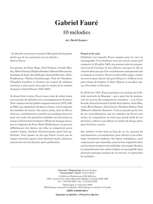 Book cover for 10 mélodies