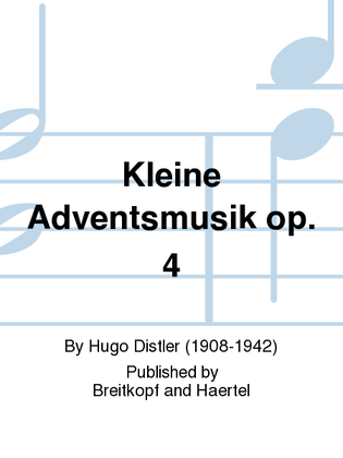 Book cover for Little Advent Music Op. 4