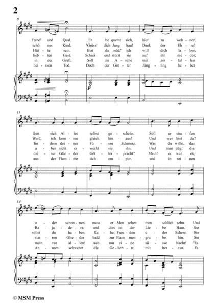Schubert-Der Gott und die Bajadere,in E Major,for Voice&Piano image number null