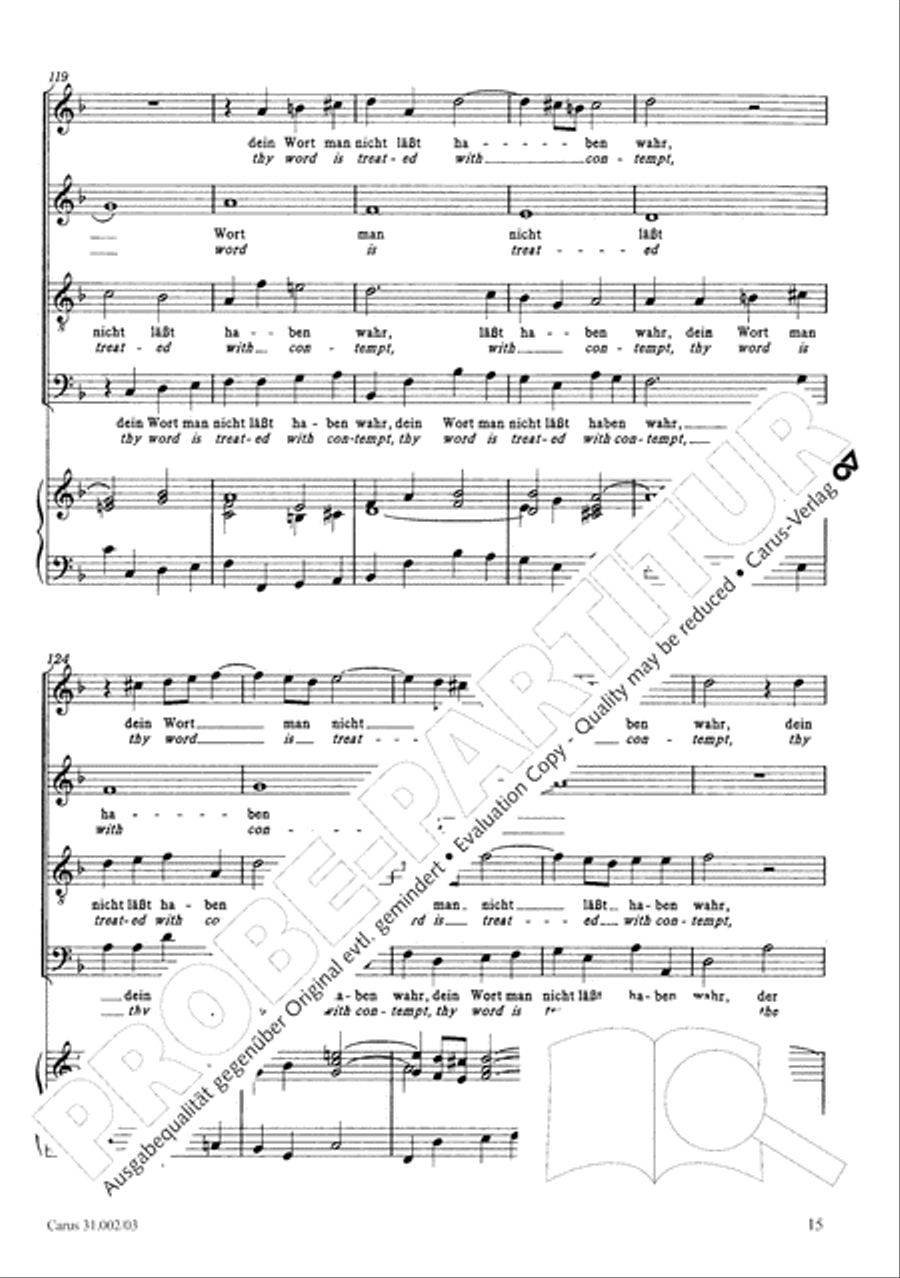 O God, from heaven look on us (Ach Gott, vom Himmel sieh darein) ATB scores gallery preview page 16