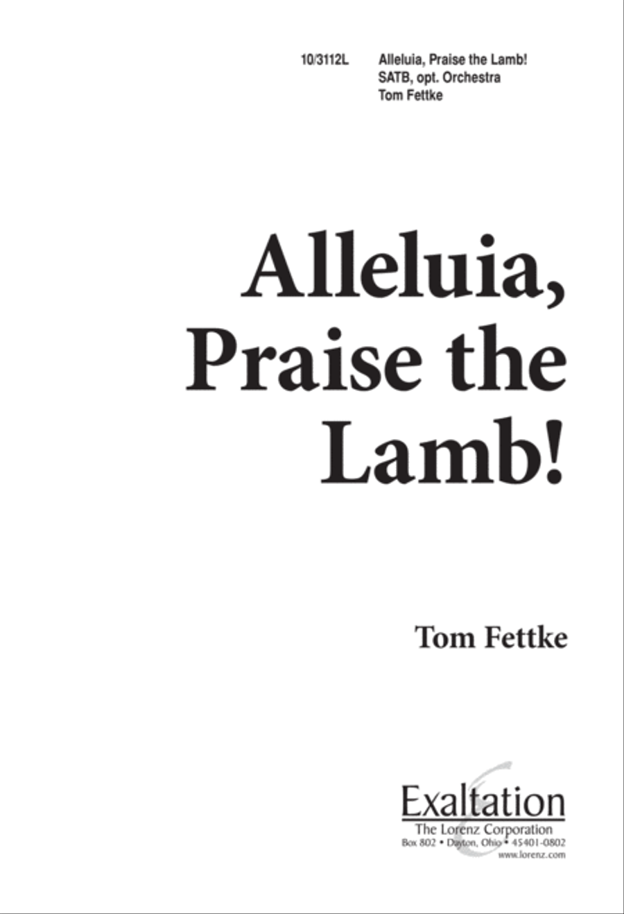 Alleluia, Praise the Lamb! 4-Part scores gallery preview page 1